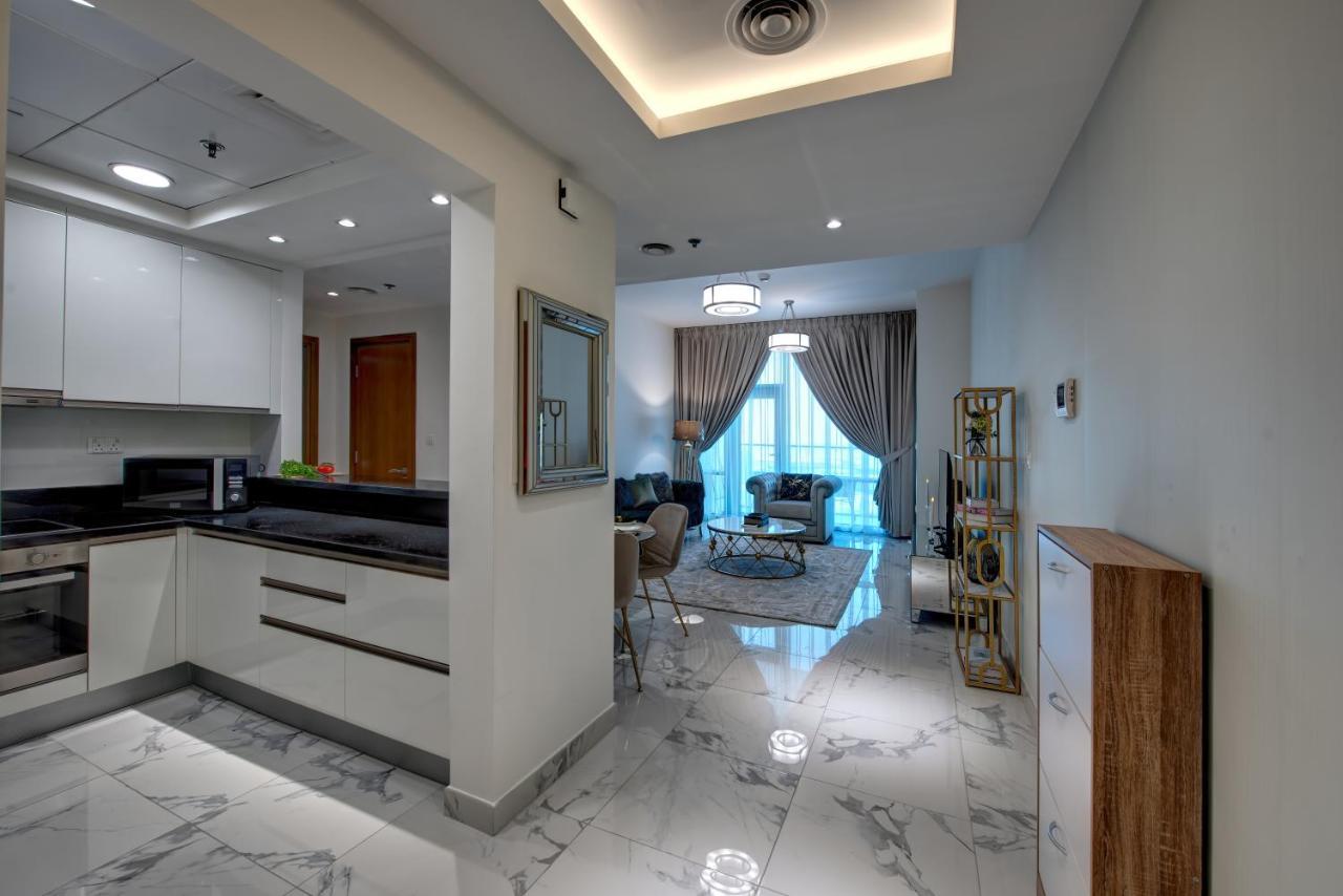 Durrani Homes - Lux 1Br At Al Habtoor Amna Tower 迪拜 外观 照片