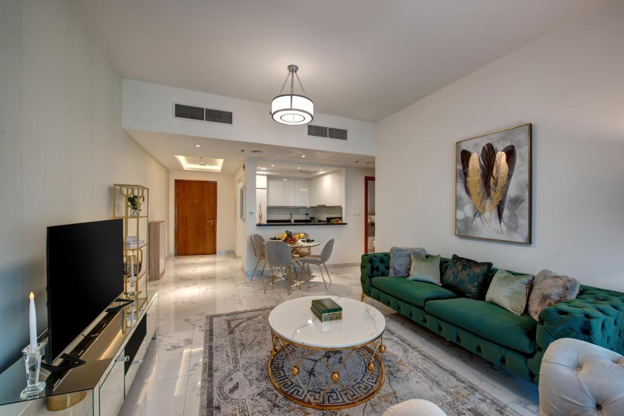 Durrani Homes - Lux 1Br At Al Habtoor Amna Tower 迪拜 外观 照片