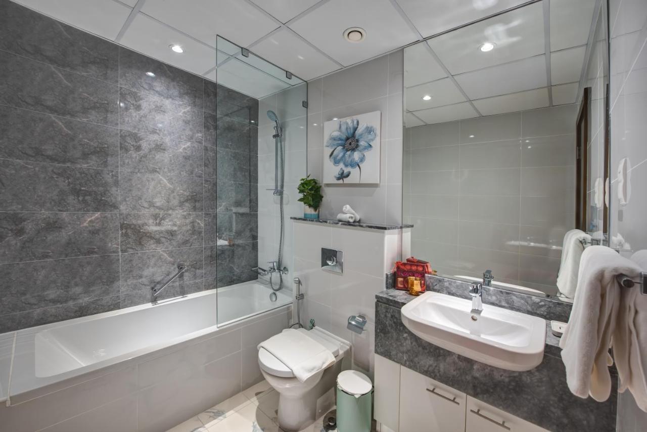 Durrani Homes - Lux 1Br At Al Habtoor Amna Tower 迪拜 外观 照片